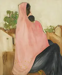 Untitled by B. Prabha, Oil on canvas, sold Jun 2016
