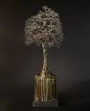 Untitled by Dhananjay Singh, Brass and stainless steel wire, sold Jun 2016