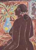 Untitled by K H, Watercolour on paper, sold Feb 2016