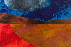 Untitled by Akbar Padamsee, 2005, Oil on canvas, sold Feb 2016