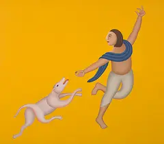 Untitled by Manjit Bawa, Oil on canvas, sold Feb 2016
