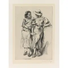Noon Hour by Isabel Bishop, 1935, etching, sold Mar 2026