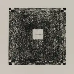 Studio Light by William T. Wiley, 1981, etching on Arches paper, sold Mar 2026