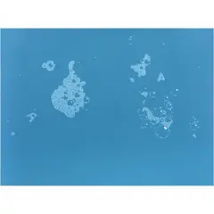 Blue Suds by Ed Ruscha, 1971, screenprint on white arches paper with cut edges, sold Mar 2026