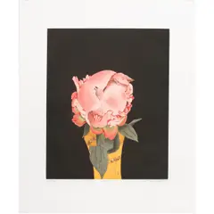 Peony (plate1)," from the portfolio - Poppies and Peony by Beth Van Hoesen, 1976, aquatint, sold Mar 2026