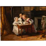 Les Enfants de la Jarquin by Joseph-Nicolas Robert-Fleury, 1834, oil on canvas, sold Mar 2026