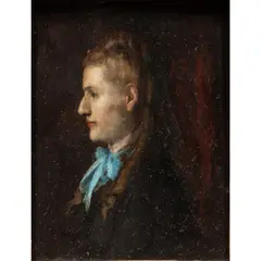 Portrait of Henriette Levy by Jean-Jacques Henner, 1873, oil on panel, sold Mar 2026