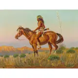 Man on Horseback by Joe Beeler, oil on canvas, sold Mar 2026