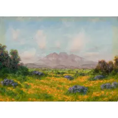 Mount Diablo by Charles Dorman Robinson, oil on panel, sold Mar 2026
