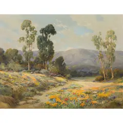 California Hills by Angel Espoy, oil on canvas, sold Mar 2026