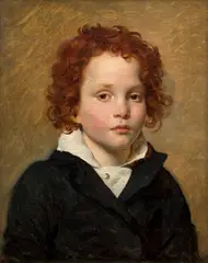 Portrait de jeune garçon "aux cheveux rouges by Michel Martin Drolling, Huile sur toile (Toile d’origine), sold Nov 2025