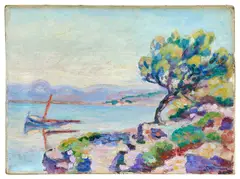 Le Brusc by Armand Guillaumin, circa 1911, Huile sur toile, sold Dec 2025