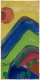 Sans titre by T'ang Haywen, 1955-60, Aquarelle sur papier Japon marouflé sur carte, sold Apr 2024