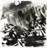Sans titre by T'ang Haywen, circa 1985, Encre sur papier, sold Apr 2024