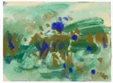 Sans titre by T'ang Haywen, circa 1980, Aquarelle et gouache sur papier Japon, sold Apr 2024