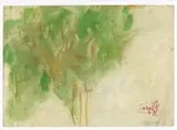 Sans titre by T'ang Haywen, circa 1985, Aquarelle et gouache sur papier Japon, sold Apr 2024