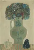 Sans titre (Bouquet de fleurs) by Avni Arbaş, 1956, Huile sur toile, sold Apr 2024