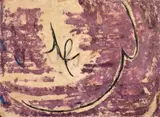 Abstraction by René Laubies, 1954, Technique mixte sur papier marouflé sur panneau d'Isorel, sold Apr 2024