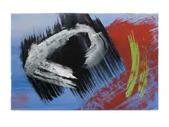Composition by Gérard Ernest Schneider, 1978, Gouache sur papier, sold Apr 2024