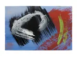 Composition by Gérard Ernest Schneider, 1978, Gouache sur papier, sold Apr 2024
