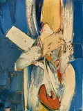 Nu II by Jan Meijer, 1965, Huile sur toile, sold Apr 2024