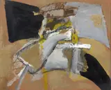 Sans titre by Albert Bitran, 1970, Gouache sur papier kraft marouflé sur panneau, sold Apr 2024