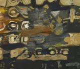 Sans titre by Louis Nallard, 1976, Huile sur panneau, sold Apr 2024