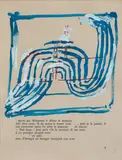 Sans titre (Niente qui) by Jean-Pierre Pincemin, circa 1985, Gouache sur page imprimée, sold Apr 2024