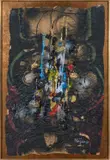 Sans titre by Ladislas Kijno, Technique mixte sur papier froissé, sold Apr 2024