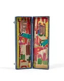 Second violon n°227 by Arthur Aesbacher, 1963, Décollage d'affiches dans un coffret à argenterie, sold Apr 2024