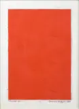 Rouge 84 by Bernard Aubertin, 1984, Acrylique et collage sur papier, sold Apr 2024