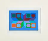 Sonora by Victor Vasarely, Acrylique et collage sur carton, sold Apr 2024