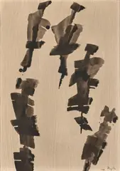 Sans titre by Étienne Hajdú, 1964, Encre de Chine sur papier, sold Apr 2024