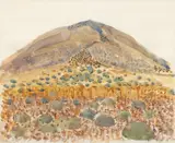 Vouno 1 by Gilles Aillaud, 1979, Aquarelle sur papier, sold Apr 2024