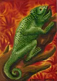 Le caméléon by Hervé Di Rosa, 1993, Aquarelle sur papier, sold Apr 2024