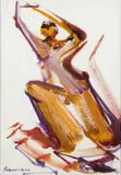 Caminando con fé by David Alfaro Siqueiros, circa 1968, Acrylique sur papier, sold Apr 2024
