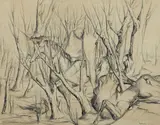Sans titre by Dimitri Varbanesco, 1942, Encre de Chine et crayon sur papier, sold Apr 2024
