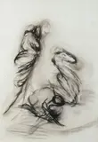 Sans titre by Eugène Dodeigne, 1970, Fusain sur papier, sold Apr 2024