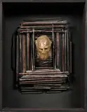 L'ancêtre by Louis Pons, 2000, Assemblage de bois et objets dans un emboîtage en bois, sold Apr 2024