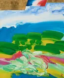 La forêt marine by Yasse Tabuchi, 1988, Huile sur toile, sold Apr 2024