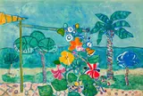 La plage by Paul Augustin Aizpiri, Estampe, signée et justifiée "H.C", sold Feb 2024