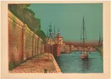 La Dogana by Jean Carzou, 1979, Lithographie en couleurs sur vélin d'Arches, sold Feb 2024