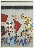Le Mur de Berlin / Pershing by Peter Klasen, circa 1980, Lithographie offset en couleurs, sold Feb 2024