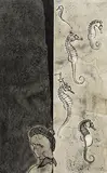 Pregnant Father by Atul Dodiya, 2004, Watercolour and charcoal on paper, sold Feb 2016