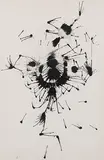 Untitled by Jagdish Swaminathan, Brush and Ink on handmade paper, sold Mar 2015