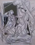 Untitled by George Keyt, Mixed media on paper, offered Mar 2015