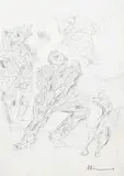 Untitled by Krishen Khanna, Pencil on paper, offered Mar 2015