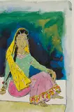 Untitled by M. F. Husain, Watercolour and sketch pen on paper, offered Mar 2015