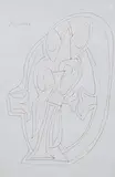 Untitled by F. N. Souza, Ink on paper pasted on paper, offered Mar 2015