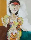 Untitled by K. Laxma Goud, Gouache on paper board pasted on paper board, sold Mar 2015